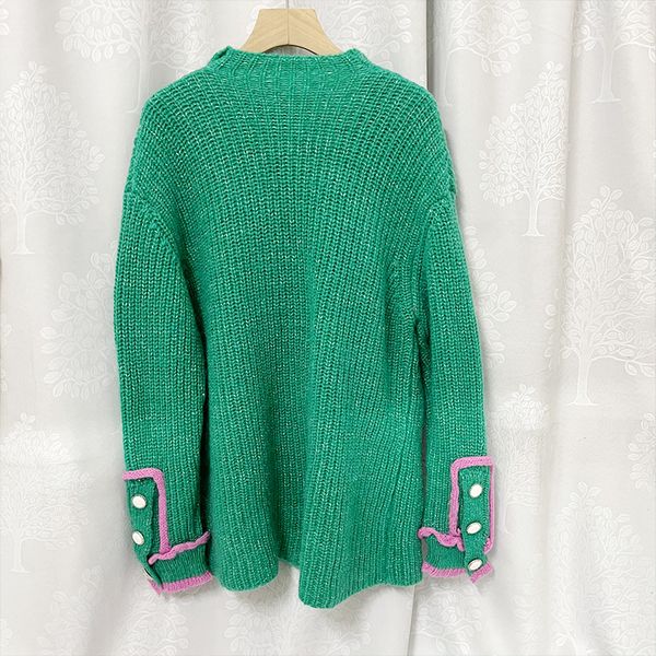 1226 2021 milan style spring summer brand same style sweater print long sleeve v new cardigan green women clothes xue, White;black
1226 2021 milan style spring summer brand same style sweater print long sleeve v new cardigan green women clothes xue, White;black
