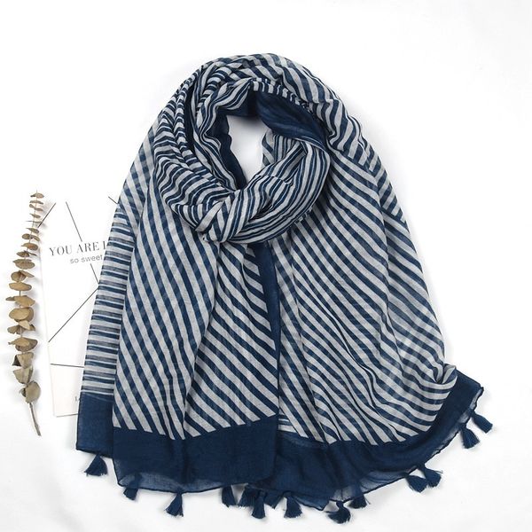 japan and south korea temperament geometric stripe cotton linen summer travel p sunscreen bali yarn shawl silk scarf beach towel, Blue;gray
japan and south korea temperament geometric stripe cotton linen summer travel p sunscreen bali yarn shawl silk scarf beach towel, Blue;gray