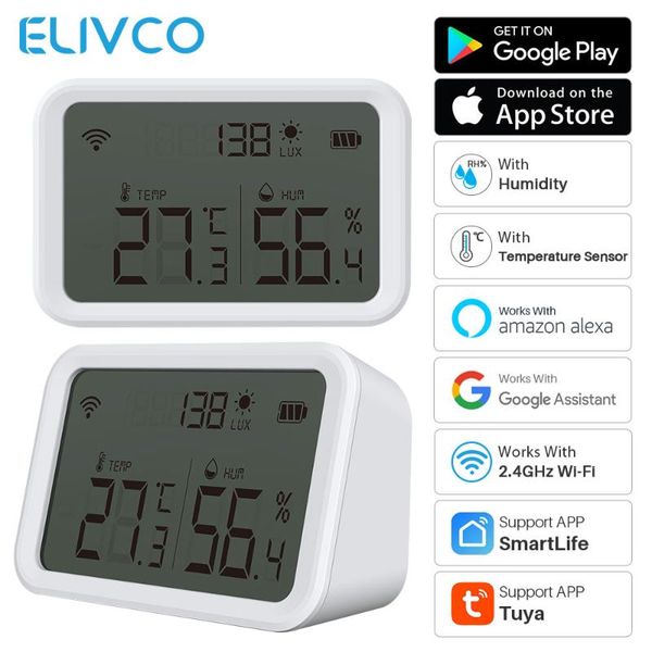 smart home control tuya wifi temperature and humidity sensor indoor hygrometer thermometer light smartlife app works with alexa
smart home control tuya wifi temperature and humidity sensor indoor hygrometer thermometer light smartlife app works with alexa