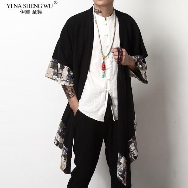 black japanese kimono cardigan haori yukata for men samurai costume jacket shirt clothing coat loose half sleeve ethnic, Red
black japanese kimono cardigan haori yukata for men samurai costume jacket shirt clothing coat loose half sleeve ethnic, Red