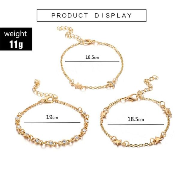 charm bracelets fashion simple star moon combination 3 piece set bracelet jewelry 2021 #3l23, Golden;silver
charm bracelets fashion simple star moon combination 3 piece set bracelet jewelry 2021 #3l23, Golden;silver
