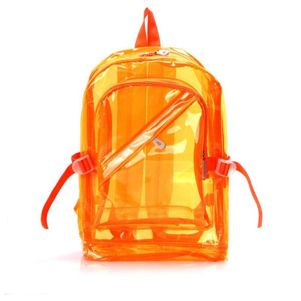 school bags transparent backpack shoulder bag candy color satchel for kids (fluorescent orange)
school bags transparent backpack shoulder bag candy color satchel for kids (fluorescent orange)