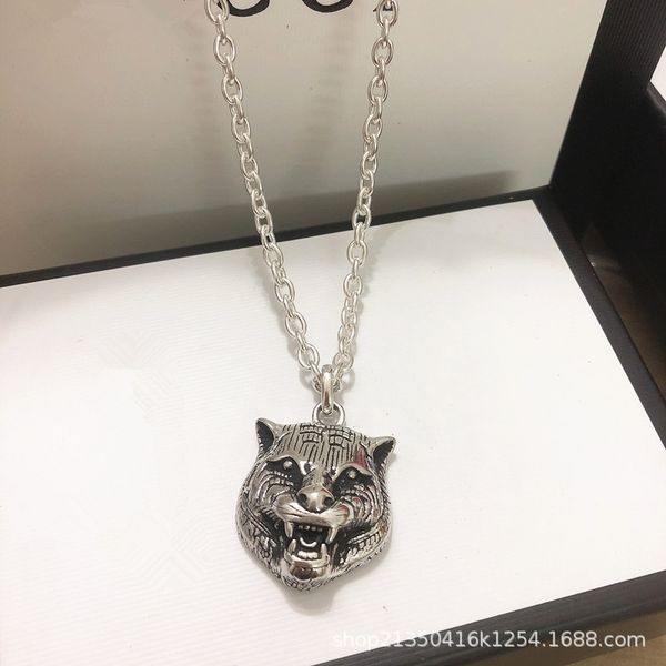 75% off sterling silver interlocking letter pattern tiger head pendant necklace for male and female couples to make old gifts exclusive fine
75% off sterling silver interlocking letter pattern tiger head pendant necklace for male and female couples to make old gifts exclusive fine