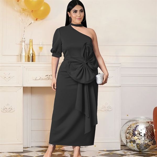 one shoulder dresses plus size 4xl short sleeve midi length bodycon women eveing birthday party robes with bowtie 210527, Black;gray
one shoulder dresses plus size 4xl short sleeve midi length bodycon women eveing birthday party robes with bowtie 210527, Black;gray