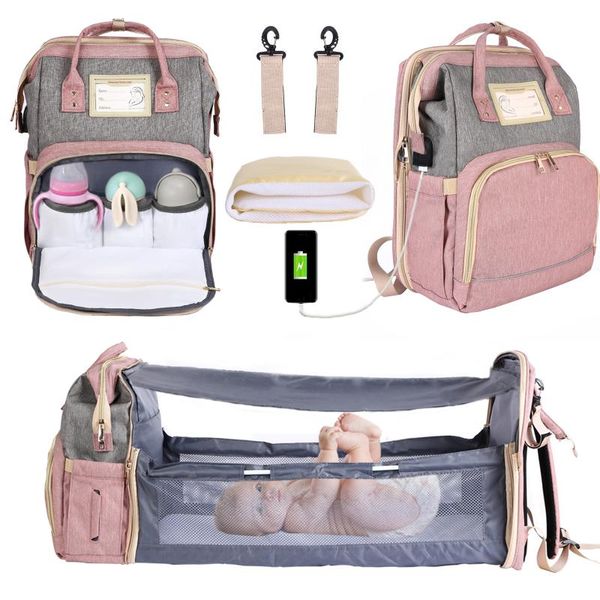 diaper bags maternity bag usb charging backpack u.s. overseas warehouse shipment faster multifunctional baby bed with hooks
diaper bags maternity bag usb charging backpack u.s. overseas warehouse shipment faster multifunctional baby bed with hooks