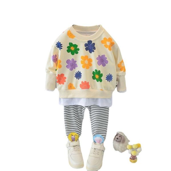 clothing sets floral sweater set kids cute autumn girl baby clothes long sleeve children's pants 2pcs for girls, White
clothing sets floral sweater set kids cute autumn girl baby clothes long sleeve children's pants 2pcs for girls, White