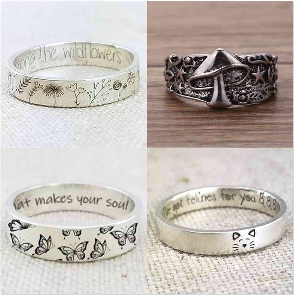 designer rings new carved dandelion flower daisy ring retro leaf butterfly design men's and women's personality punk hip hop finge, Golden;silver
designer rings new carved dandelion flower daisy ring retro leaf butterfly design men's and women's personality punk hip hop finge, Golden;silver