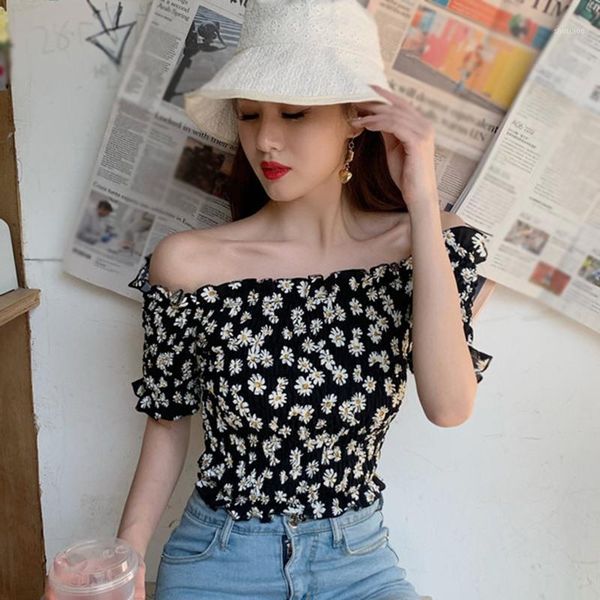 women short sleeve ruched blouses off shoulder print shirts crop floral women's &, White
women short sleeve ruched blouses off shoulder print shirts crop floral women's &, White