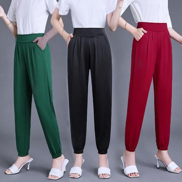 summer women elastic high-rise sweatpants female bloomers elegant soft loose nine points thin pants plus size s1049 women's & capris, Black;white
summer women elastic high-rise sweatpants female bloomers elegant soft loose nine points thin pants plus size s1049 women's & capris, Black;white