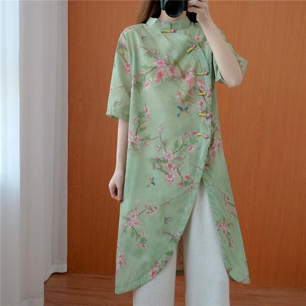 ethnic clothing cheongsam chinese style shirt cotton linen hanfu women mid-length vintage traditional blouse irregular femme ropa 30891, Red
ethnic clothing cheongsam chinese style shirt cotton linen hanfu women mid-length vintage traditional blouse irregular femme ropa 30891, Red