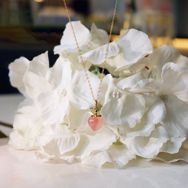 women fashion choker necklace bracelet sweet girl peach pendant gold clavicle chain natural agate stone crystal jewelry set, Silver
women fashion choker necklace bracelet sweet girl peach pendant gold clavicle chain natural agate stone crystal jewelry set, Silver