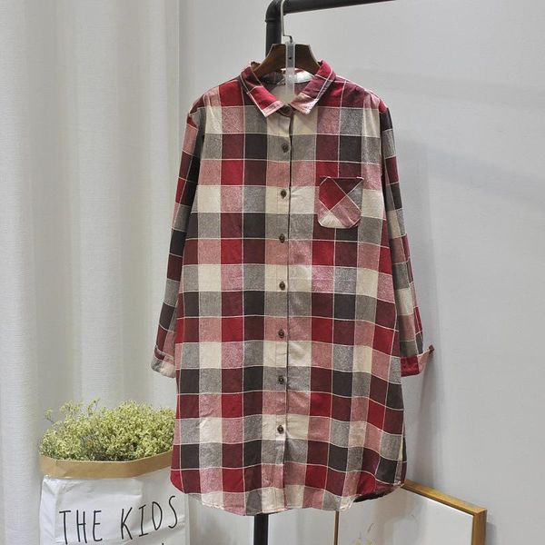 women's blouses & shirts women shirt plaid cotton mori girl 2021 spring summer long sleeve pocket casual vintage fashion blouse, White
women's blouses & shirts women shirt plaid cotton mori girl 2021 spring summer long sleeve pocket casual vintage fashion blouse, White