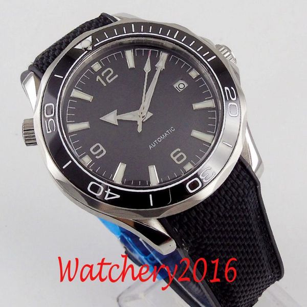 wristwatches 41mm black sterile dial ceramic rotating bezel sapphire crystal auto date luminous men's watch automatic movement, Slivery;brown
wristwatches 41mm black sterile dial ceramic rotating bezel sapphire crystal auto date luminous men's watch automatic movement, Slivery;brown