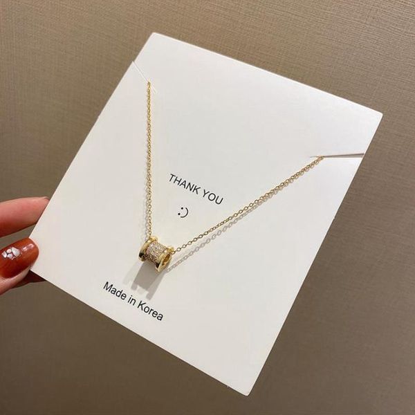 pendant necklaces necklace fashion all copper inlaid real gold chaoditan clavicle chain texture neckchain, Silver
pendant necklaces necklace fashion all copper inlaid real gold chaoditan clavicle chain texture neckchain, Silver