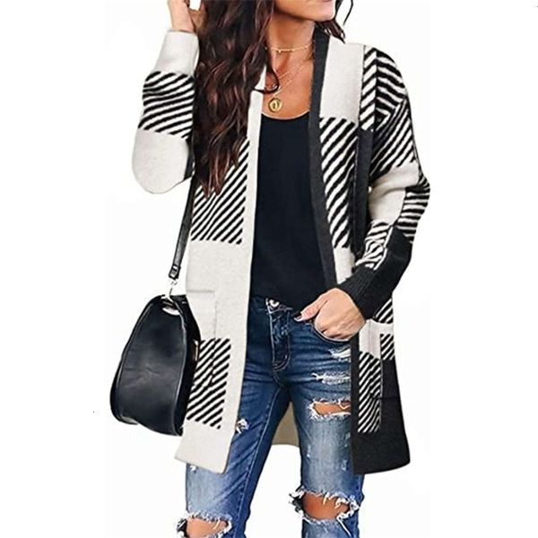 women's jackets coats autumn sweater plaid medium length knitted cardigan kzly, Black;brown
women's jackets coats autumn sweater plaid medium length knitted cardigan kzly, Black;brown