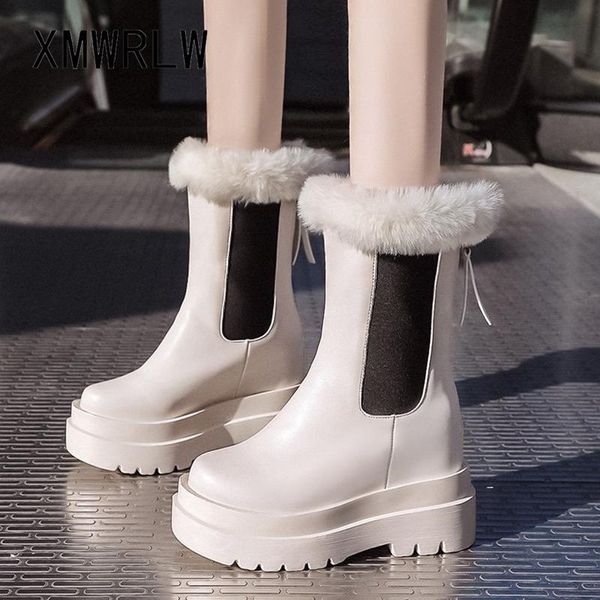 boots xmwrlw women's platform 2021 winter pu leather hidden heels female mid-calf women warm plush boot snow shoes, Black
boots xmwrlw women's platform 2021 winter pu leather hidden heels female mid-calf women warm plush boot snow shoes, Black