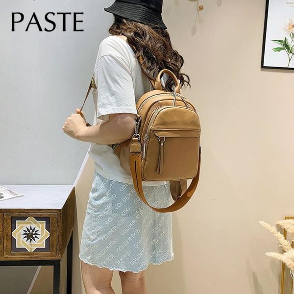100% genuine cow leather women's backpack female layer cowhide ladies bags first ladies' yellow style
100% genuine cow leather women's backpack female layer cowhide ladies bags first ladies' yellow style