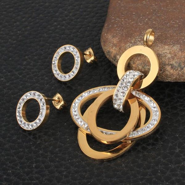 earrings & necklace fashion stainless steel jewelry sets for women gold color pendants and sggzddbg, Silver
earrings & necklace fashion stainless steel jewelry sets for women gold color pendants and sggzddbg, Silver