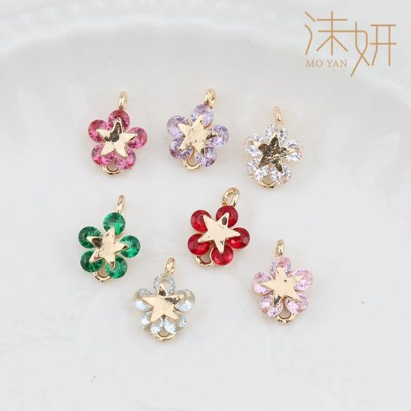 charms 2pcs/pack 8*13mm copper flower pendant earring diy fashion jewelry accessories, Bronze;silver 
charms 2pcs/pack 8*13mm copper flower pendant earring diy fashion jewelry accessories, Bronze;silver
