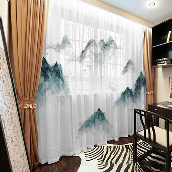 curtain & drapes 2021 modern chinese ink painting screen 3d digital printing chiffon tulle for living room bedroom study customization
curtain & drapes 2021 modern chinese ink painting screen 3d digital printing chiffon tulle for living room bedroom study customization