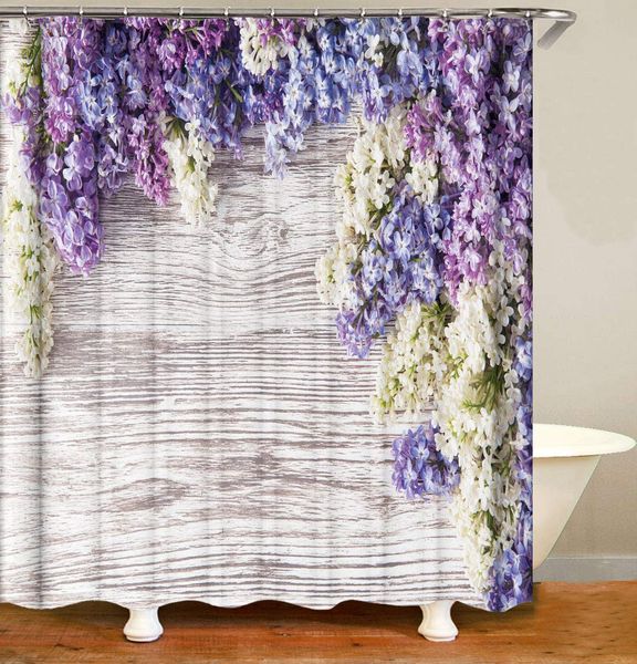 purple flowery bathroom shower curtain spring summer flower shower curtain waterproof fabric bath curtain with hooks - 72 x 72
purple flowery bathroom shower curtain spring summer flower shower curtain waterproof fabric bath curtain with hooks - 72 x 72