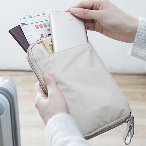 card holders travel holder passport cover bank protection bags business organizer for documents women's wallet, Brown;gray
card holders travel holder passport cover bank protection bags business organizer for documents women's wallet, Brown;gray