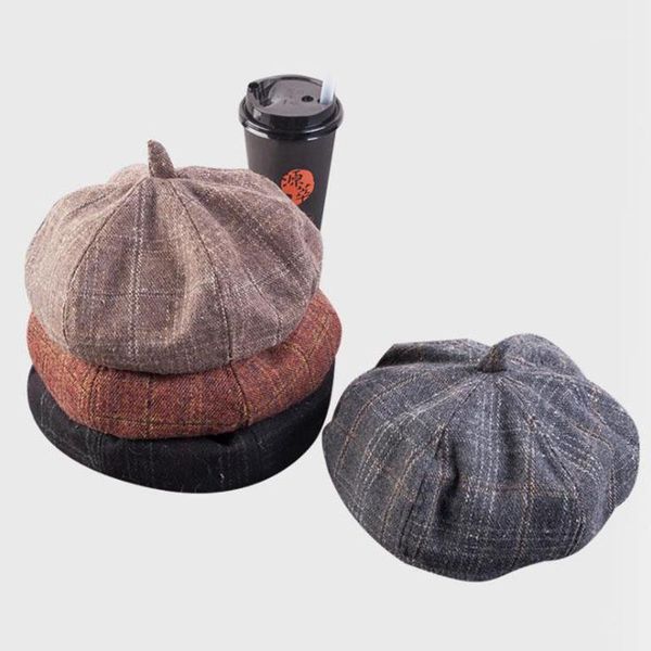 t-mac women wool beret fashion cotton british style lattice winter hats for flat cap girl felt berets multicolor painter, Blue;gray
t-mac women wool beret fashion cotton british style lattice winter hats for flat cap girl felt berets multicolor painter, Blue;gray