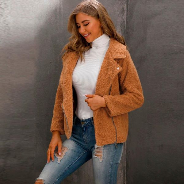 Women's Jackets Jacket Lapel Long Sleeve Faux Shearling Zipper for Women Outerwear Casual Coat Womens Tops chaqueta mujer FNJS, Black;brown
Women's Jackets Jacket Lapel Long Sleeve Faux Shearling Zipper for Women Outerwear Casual Coat Womens Tops chaqueta mujer FNJS, Black;brown