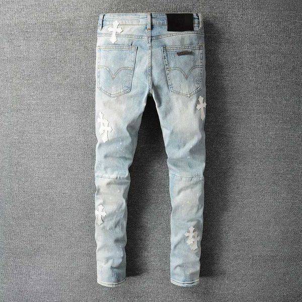 street chic ch crow's heart cross casual wash old high street hip hop slim jeans #725a4hu, Blue
street chic ch crow's heart cross casual wash old high street hip hop slim jeans #725a4hu, Blue