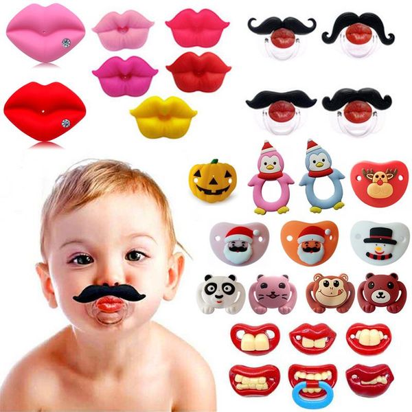 pacifiers# 1pc baby silicone funny nipple dummy pacifier joke prank red lip tycoon teether christmas
pacifiers# 1pc baby silicone funny nipple dummy pacifier joke prank red lip tycoon teether christmas
