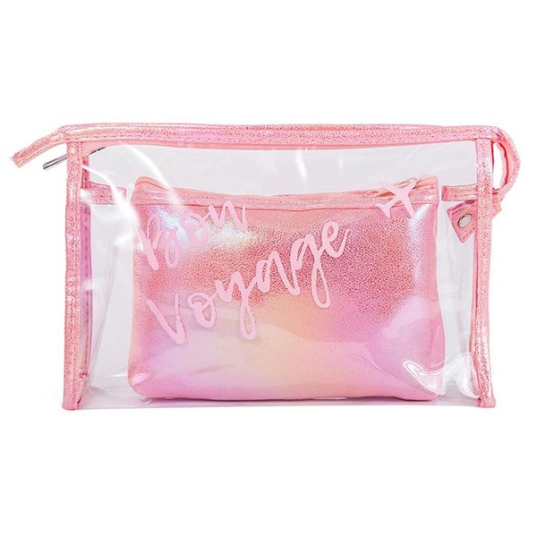 cosmetic bags & cases 2pcs multicolour transparent clear bag waterproof portable travel makeup case organizer wash pouch
cosmetic bags & cases 2pcs multicolour transparent clear bag waterproof portable travel makeup case organizer wash pouch