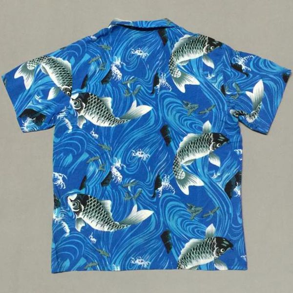 men's casual shirts carp bob dong print hawaii aloha mens short sleeve shirt 2 colors camisa masculina summer beach vacation, White;black
men's casual shirts carp bob dong print hawaii aloha mens short sleeve shirt 2 colors camisa masculina summer beach vacation, White;black