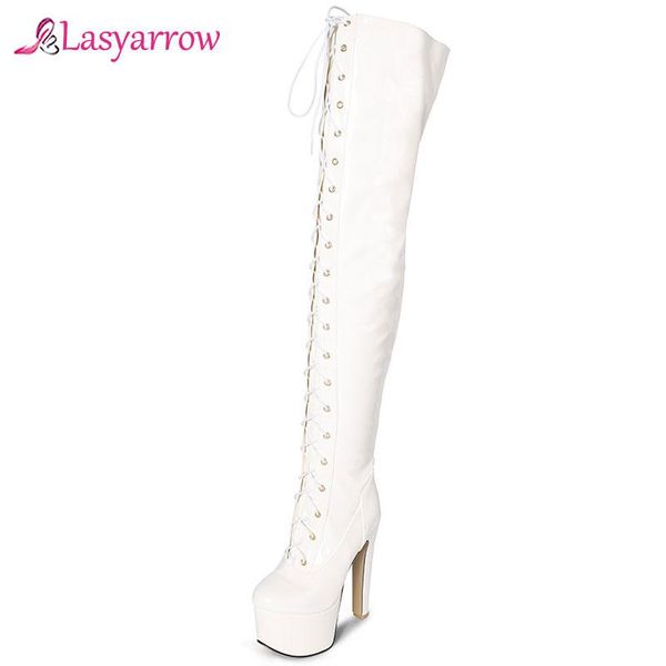 boots lasyarrow lady ultra high stiletto heel platform warm winter thigh women lace up party night club pole dancing, Black
boots lasyarrow lady ultra high stiletto heel platform warm winter thigh women lace up party night club pole dancing, Black