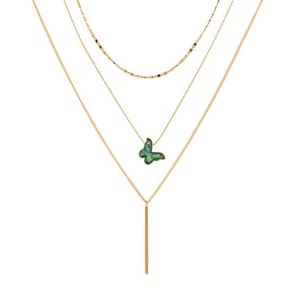 chokers ins cool simple butterfly multi layers choker necklace women bead chain and o fashion jewelry gift, Golden;silver
chokers ins cool simple butterfly multi layers choker necklace women bead chain and o fashion jewelry gift, Golden;silver