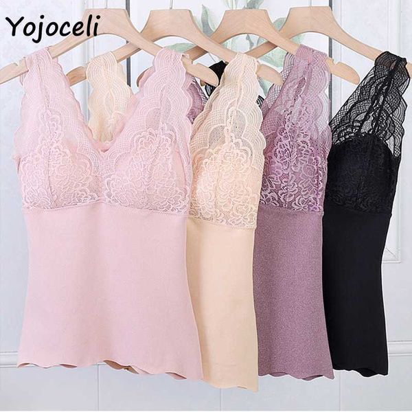 yojoceli lace patchwork cami winter underwear basic velvet cami t-shirt 210609, White
yojoceli lace patchwork cami winter underwear basic velvet cami t-shirt 210609, White