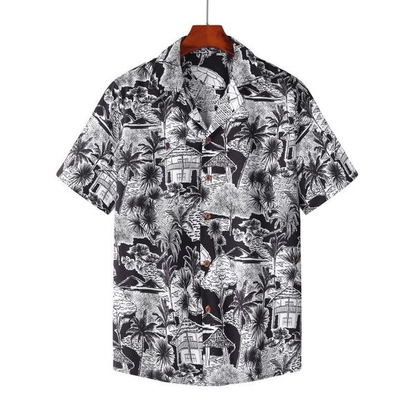 men's casual shirts fashion men hawaiian shirt short sleeve streetwear palm tree printed summer lapel chic blouse 2021 beach camisas ha, White;black
men's casual shirts fashion men hawaiian shirt short sleeve streetwear palm tree printed summer lapel chic blouse 2021 beach camisas ha, White;black