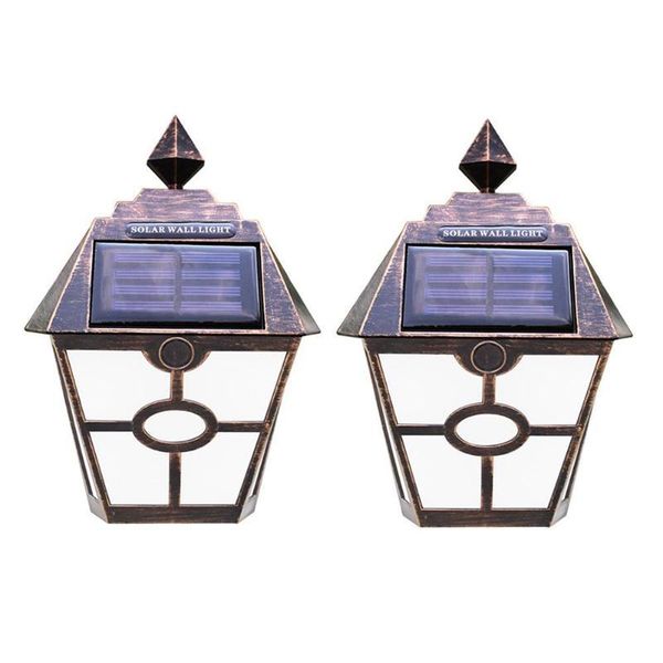 retro 2led solar wall lamp outdoor ip65 waterproof courtyard yard pathway panel light garden fence stair security lamps
retro 2led solar wall lamp outdoor ip65 waterproof courtyard yard pathway panel light garden fence stair security lamps