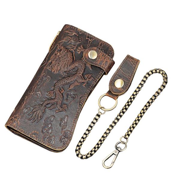 wallets men genuine leather wallet chain tiger cow bifold purse horse card case phone holder clutch dragon, Red;black
wallets men genuine leather wallet chain tiger cow bifold purse horse card case phone holder clutch dragon, Red;black