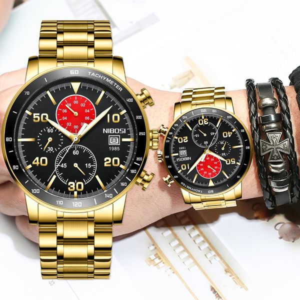 wristwatches luxury men watch brand nibosi fashion business wristwatch water resistant auto date chronograph relogio masculino, Slivery;brown
wristwatches luxury men watch brand nibosi fashion business wristwatch water resistant auto date chronograph relogio masculino, Slivery;brown