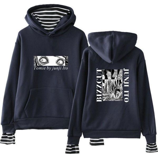 product fake two-piece pullover ito junji printed fashion sweatshirt street hip-hop autumn anime pattern hoodie women's hoodies & sweat, Black
product fake two-piece pullover ito junji printed fashion sweatshirt street hip-hop autumn anime pattern hoodie women's hoodies & sweat, Black