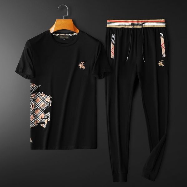 tracksuits sport suit fashion classic men's short sleeve pants mercerized cotton round neck embroidery 2021 summer casual wear, Gray
tracksuits sport suit fashion classic men's short sleeve pants mercerized cotton round neck embroidery 2021 summer casual wear, Gray