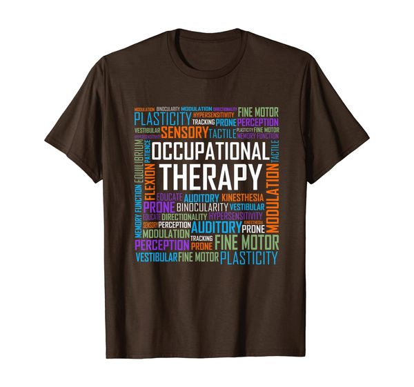 ot occupational therapist shirt therapy month gift, White;black 
ot occupational therapist shirt therapy month gift, White;black