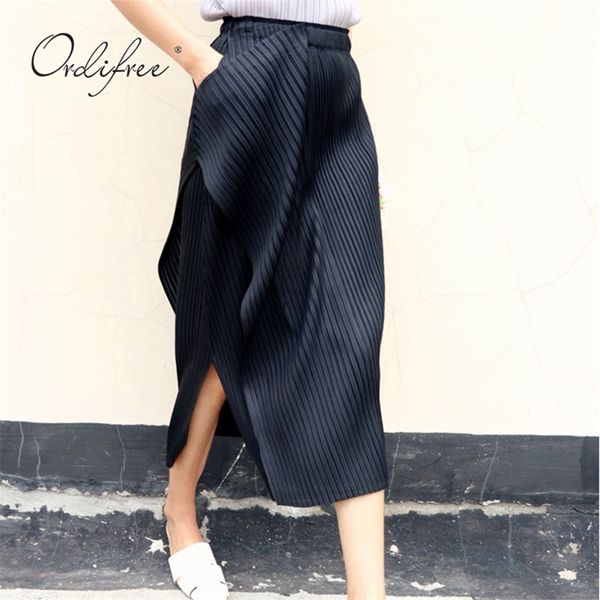 summer women pleated skirt asymmetrical streetwear high waist black midi 210513
summer women pleated skirt asymmetrical streetwear high waist black midi 210513