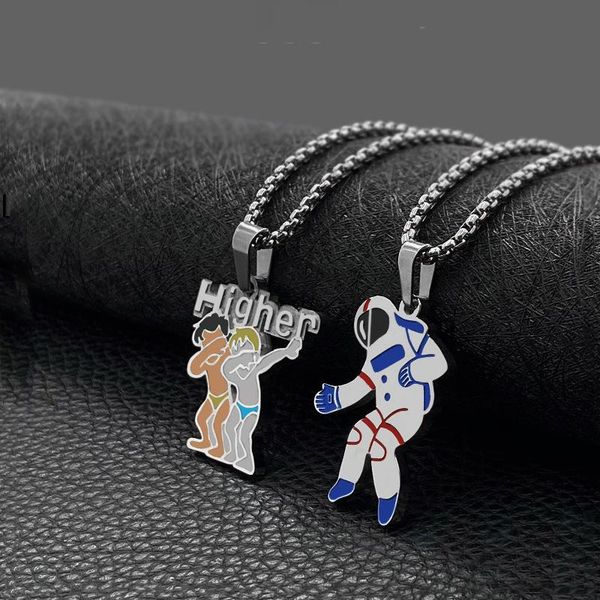 fashion hip hop necklace titanium steel simple pendant women and men accessories necklaces, Silver
fashion hip hop necklace titanium steel simple pendant women and men accessories necklaces, Silver