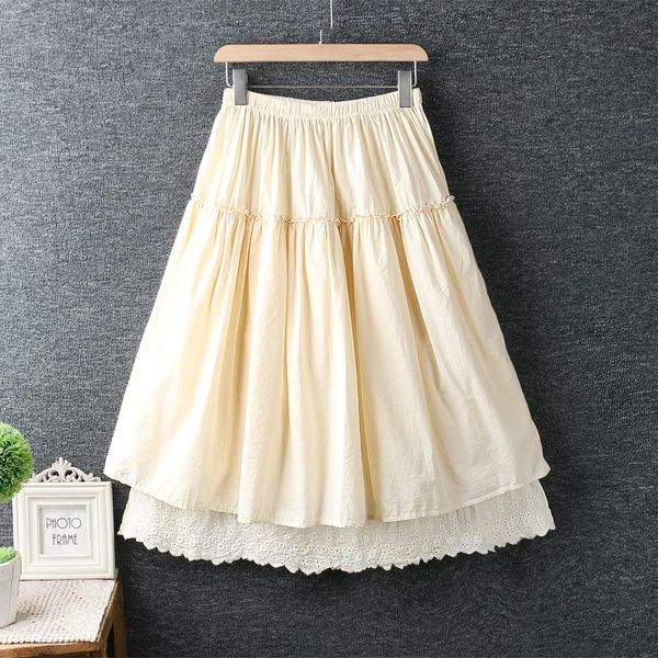 skirts 2021 style spring elastic waist cotton linen solid color women loose mori girls ruffles embroidery skirt all-match, Black
skirts 2021 style spring elastic waist cotton linen solid color women loose mori girls ruffles embroidery skirt all-match, Black