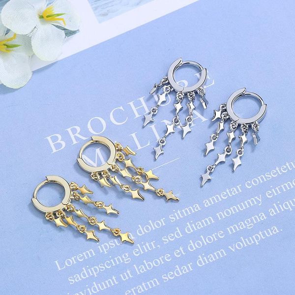 dangle & chandelier fashion stars long tassel drop earrings small huggies flash rain design bohemia earring for women piercing accessory, Silver
dangle & chandelier fashion stars long tassel drop earrings small huggies flash rain design bohemia earring for women piercing accessory, Silver