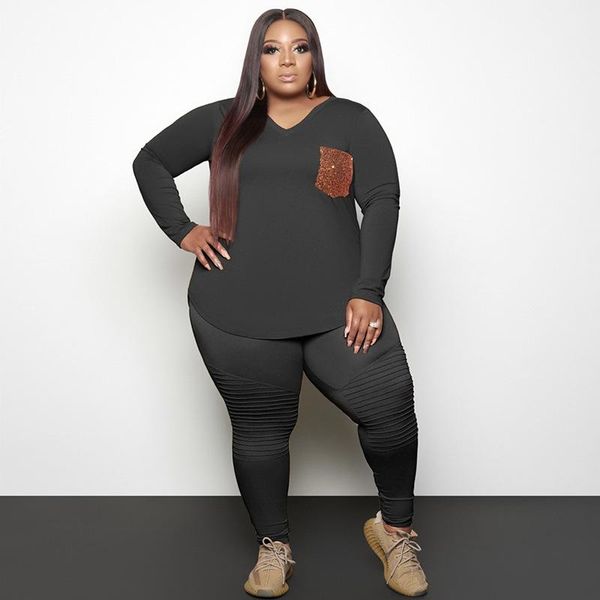 plus size tracksuits women clothing two piece set 4xl 5xl 2 and pants casual zestawy conjuntos, Black
plus size tracksuits women clothing two piece set 4xl 5xl 2 and pants casual zestawy conjuntos, Black