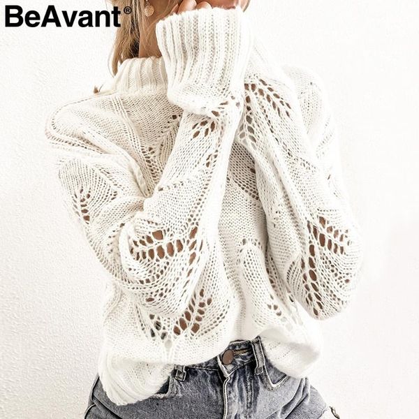 women's sweaters beavant turtleneck women pullover hollow out autumn winter female jumpers casual streetwear ladies white, White;black
women's sweaters beavant turtleneck women pullover hollow out autumn winter female jumpers casual streetwear ladies white, White;black