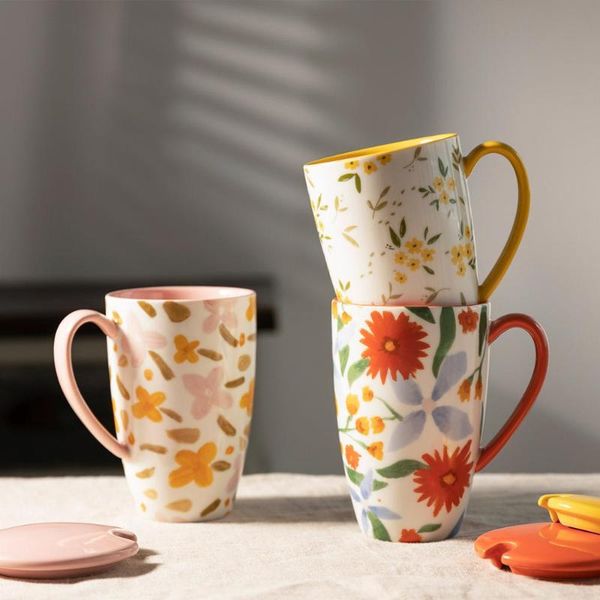 mugs mdzf sweethome 450ml flower large capacity mug ceramic juice water cup with spoon lid microwave breakfast milk couple
mugs mdzf sweethome 450ml flower large capacity mug ceramic juice water cup with spoon lid microwave breakfast milk couple