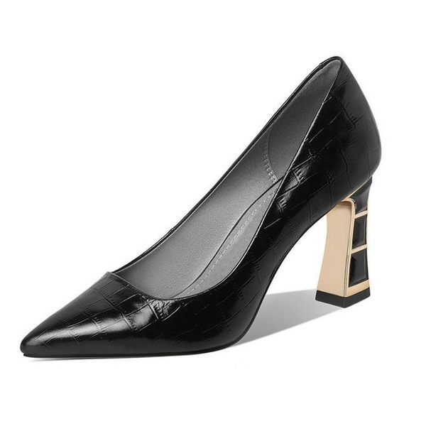 dress shoes classic design genuine leather women poined toe summer female 2022 autumn high heels party dancing pumps size 41 42, Black
dress shoes classic design genuine leather women poined toe summer female 2022 autumn high heels party dancing pumps size 41 42, Black